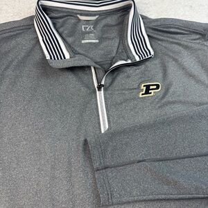 Cutter And Buck Purdue University 1/4 Zip Performance Jacket 2XL
